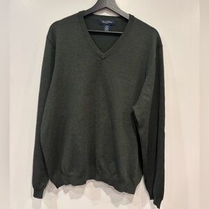 Brooks Brothers 88% Merino Wool size XL Green Sweater